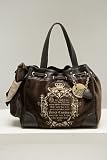 Juicy Couture Day Dreamer Espresso Velour Tote