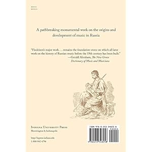 History of Music in Russia from Antiquity to 1800, Vol. 1(Russian Music Studies)