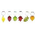 Into Autumn Glass Wine Marker Set of 6