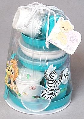 Precious Moments 27 Piece Feeding Set - Pastel Green