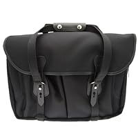 Billingham 445 - Shoulder bag for camera - leather, canvas - black