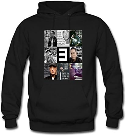 Angela Glass Mens Eminem Logo Black hoodies Size M