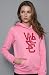 WeSC The Overlay Hoody in Pink hood ,Sweatshirts for Women