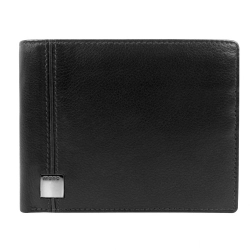 mano Fiorelle Geldbörse Leder 12 cm (schwarz)