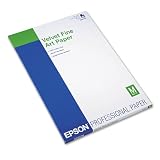 Velvet Fine Art Paper, 13 x 19, White, 20 Sheets/Pack