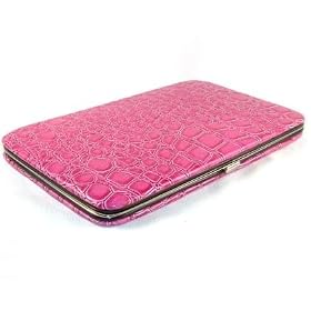 Moc Croc Flat Clutch Wallet with Checkbook Holder Choice of New Spring Colors Moc Croc Flat Clutch Wallet with Checkbook Holder - Choice of New Spring Colors