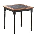 Tile Top Dining Table - Black/ Cherry (30 x 30")