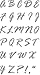KUR-07-F Sonja Uppercase Alphabet Set