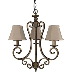 World Imports Lighting 61315-06 Dark Sky Revere 3-Light Scroll Swag Chandelier with... by World Imports