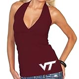 Virginia Tech Hokies Women's Maroon V-Neck Halter Top