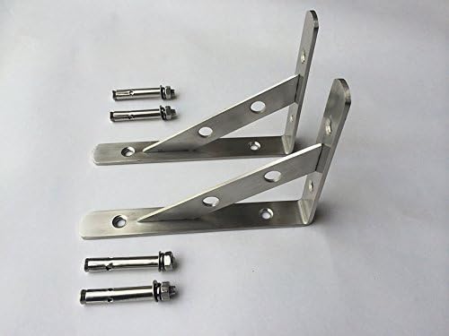 Braveness HD Stainless Steel Shelf Bracket,5.5"x 4" Sold in Pairs
