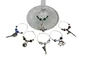 ArtisanStreet's Set of 6 Good Sports Wine Glass Charms
