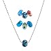 Necklace Set - Pandora Style Beads - 6 Different Beads + 1.5mm Rhodium Plated Ball Chain (17-1/2") (FB98)
