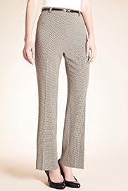 Classic Collection Checked Bootleg Trousers with Belt