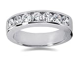 1.40 CTW Men's Diamond Ring in 18K White Gold