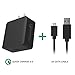Oenbopo Qualcomm Quick Charger 2.0 18W USB Turbo Travel Wall Fast Charger + 2A Data Micro Cable