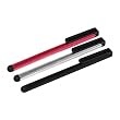 3 Pack - Red/Black/Silver Aluminum 4.5" Capacitive Styli for HP