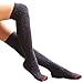 Lovely Annie Women's 5 Pairs Pack Knee High Cotton Socks Size 7-9