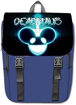 Deadmau 5 Logo Students School Shoulders Backpack Blue