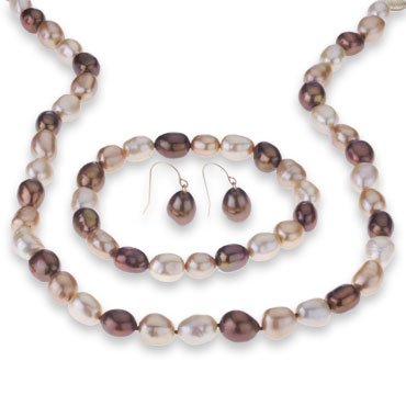 Honora Baroque Chocolate Pearl Box Set