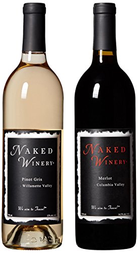 Oregon & Washington Wine, Naked Couple Bundle Mixed Pack 2 x 750 mL, by Naked Winery