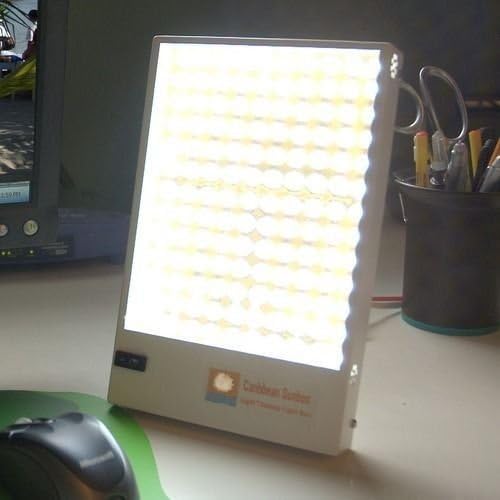 Caribbean Sun 9-Watt 10,000 LUX LED Light Therapy Light Box