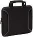 12.1" Ultraportable Neoprene Notebook Sleeve with 2 Outer Zippered Accessory Pockets (Black)