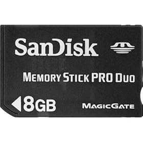 SanDisk 8GB Memory Stick Pro Duo Card (SDMSPD-8192)