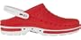 Wock CLOG zoccoli in gomma Rosso/Bianco con cinturino