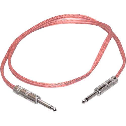 HOSA SPEAKER CABLE, CLEAR INSULATION, 16AWG x2, 3 ft. Uses Standard-shell 1/4
