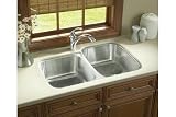 Sterling 11409-L-NA McAllister Sink 31-3/4 x 18/20-3/4 x 8 Double Bowl Undermount Stainless Stee