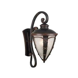 Kenroy Home 70301CM Ribbon and Reed Wall Lantern with Hand Painted Champagne Glass,... by Kenroy Home