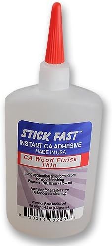 Stick Fast 240 CA Wood Finish, 4.6 oz Capacity, Thin by TMI Products