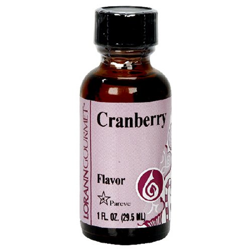 LorAnn Artificial Flavoring Oils, Cranberry Flavoring Oil, 1-Ounce Bottles (Pack of 4) by LorAnn Oils