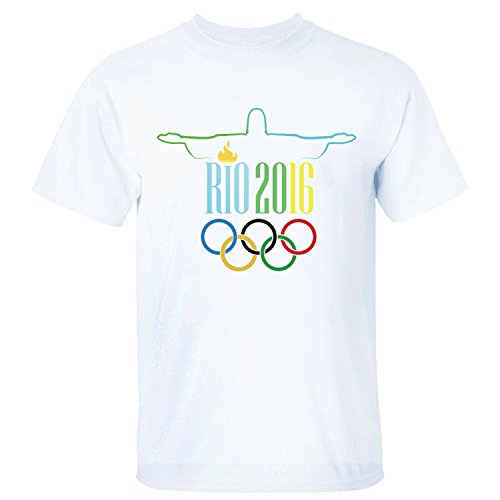 XTOTO Men's Rio 2016 Summer Olympics Christ the Redeemer Cool T-shirts white XL