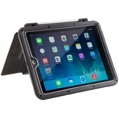 Pelican ProGear Vault Extreme Protection Case with Cover/Stand for iPad Air, Black/Grey (CE2180-P50A-BLK)
