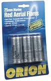 Orion Signal Products 992 25 MM RED METEORS - 3 PACK @12 25MM RED METEOR FLARES