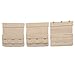 Woman Underwear 3 Rows Hooks Stretchy Bra Strap Extender Beige 3 Pcs