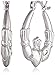 Amazon Collection Sterling Silver Claddagh Hoop Earrings