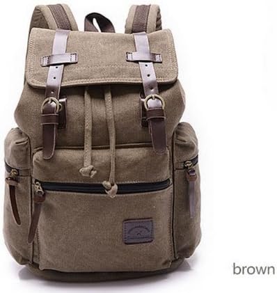 New Men Women Vintage Canvas Rucksack Backpack Retro Vintage for Outdoor Sports Backpack backpack Uni University