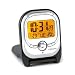 Digital Alarm Clock in Silver/Charcoal 34172