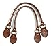 byhands Embossed 100% Genuine Leather Purse Handles, Camel, 18.9