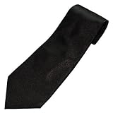 Plain Black Men's Tie