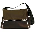 Canvas Messenger Diaper Bag- Brown