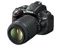 Nikon D5100 SLR-Digitalkamera (16 Megapixel, 7.5 cm (3 Zoll) schwenk- und drehbarer Monitor, Live-View, Full-HD-Videofunktion) Kit inkl. AF-S DX 18-55 mm VR (bildstab.) + 55-200 mm VR (bildstb.)
