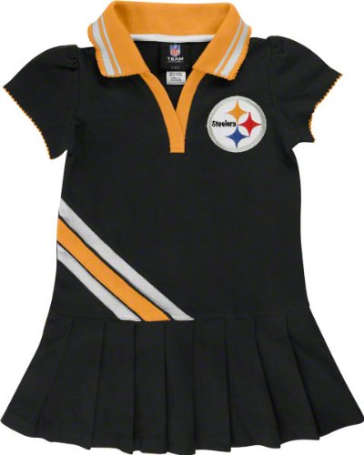 Pittsburgh Steelers Toddler Pleated Polo Dress