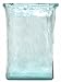 Clear Spanish Glass Large Cube Vase 13
