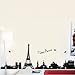 Homwish - Large I Love Paris Eiffel Tower Vinyl Home room Decor Removable DIY Art WallPaper Wall Sticker/Decal Mural