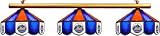 New York Mets Pool Table Light - Stained Glass Shades