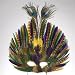 Mardi Gras Peacock Feather Mask